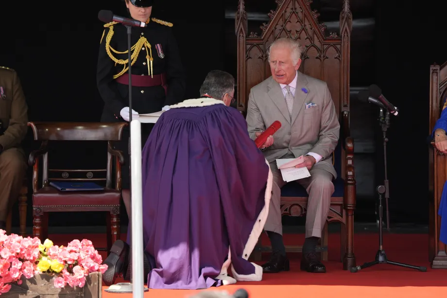The King and Queen in Guernsey