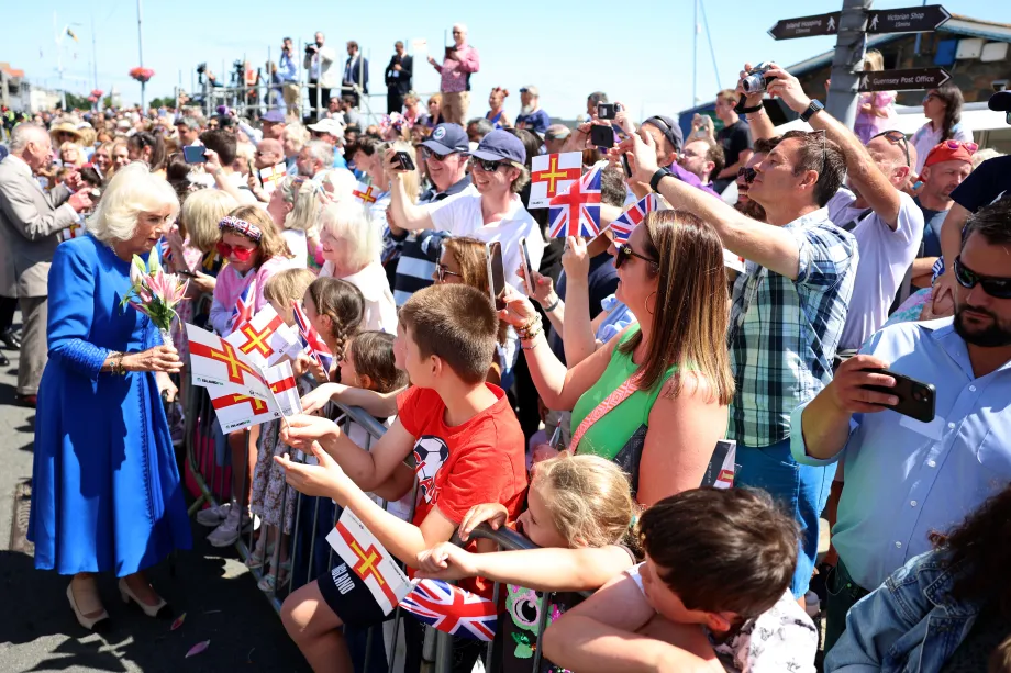 The King and Queen in Guernsey