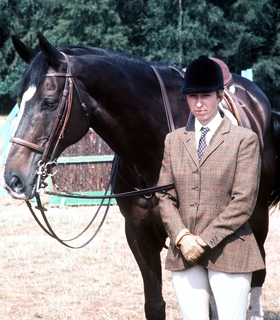 Princess Anne (later The Princess Royal) during training with the British Olympic team
