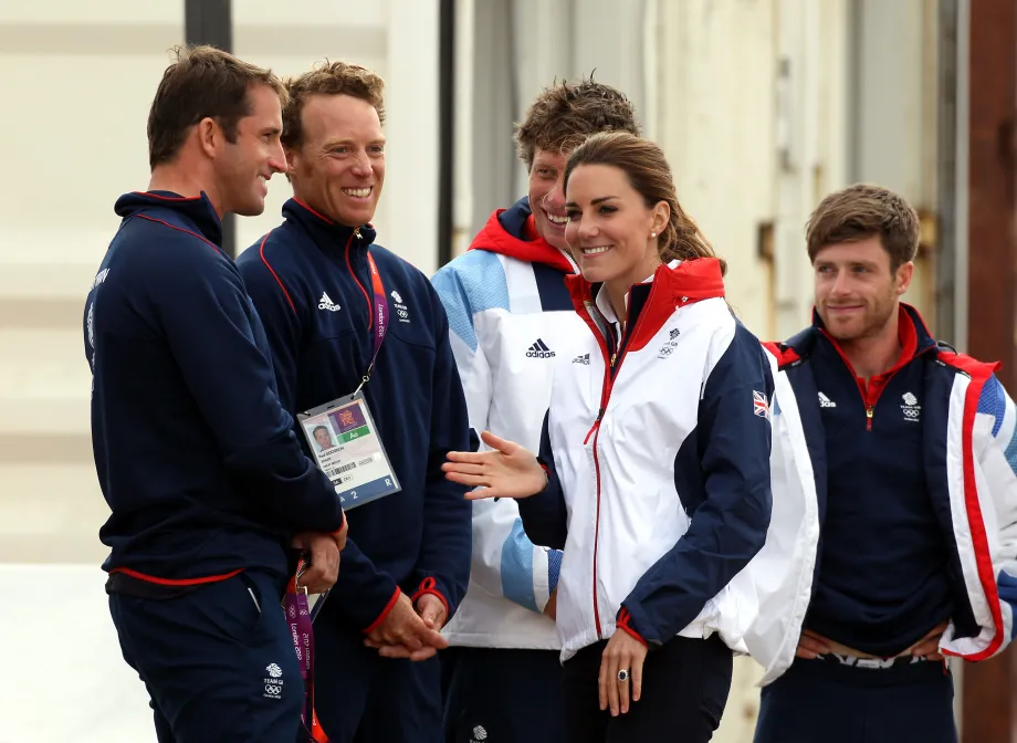 The former Duchess of Cambridge visits the Olympic sailing venue