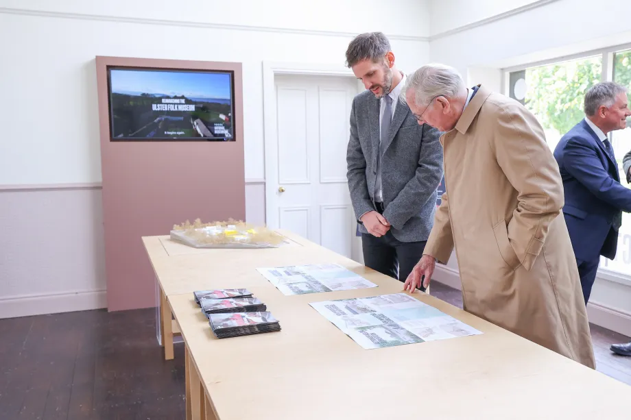 The Duke of Gloucester at the Ulster Folk Museum