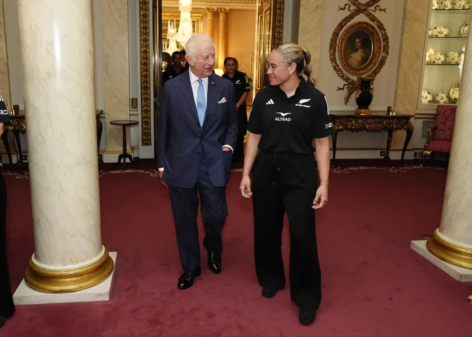 The King with a Black Ferns captain