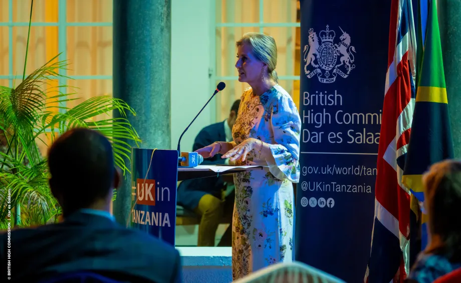 The Duchess of Edinburgh in Tanzania