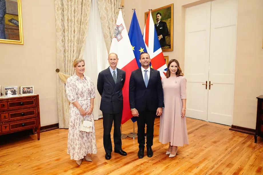 The Duke and duchess of Edinburgh in Malta