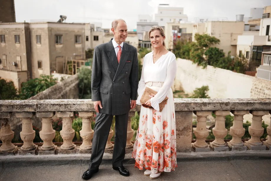 TheDuke and Duchess of Edinburgh in Malta