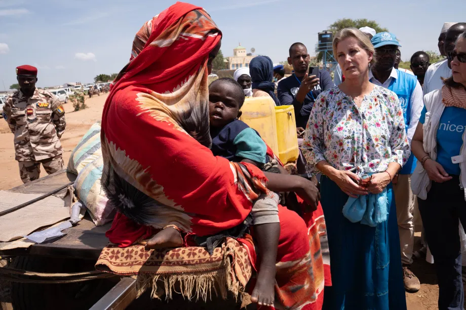 The Duchess of Edinburgh visits Chad
