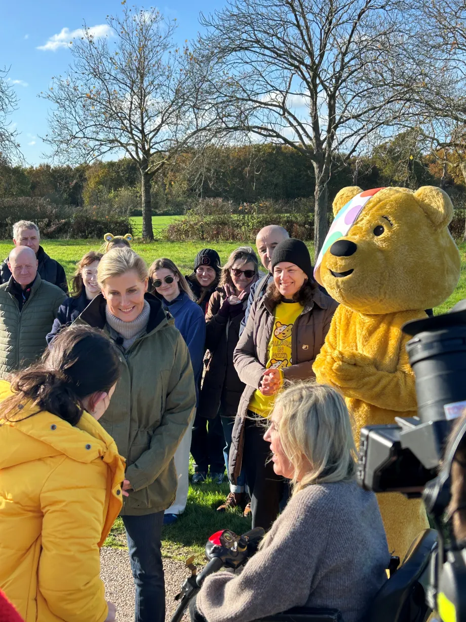 The Duchess of Edinburgh joins a Children in Need challenge