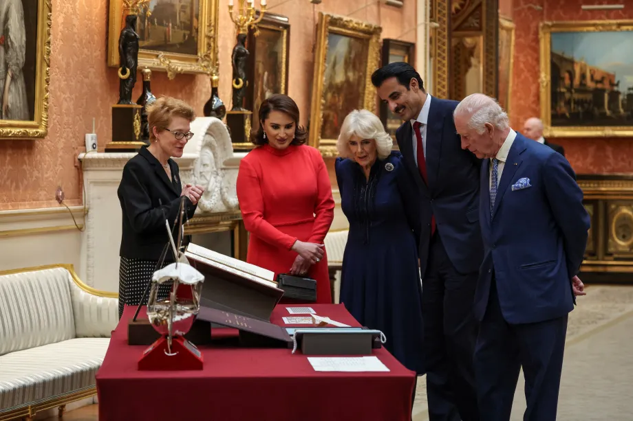 The King, The Amir, The Queen and Sheikha Jawaher