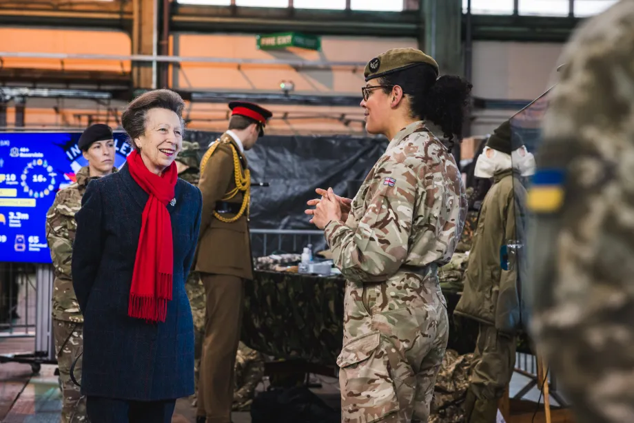 The Princess Royal visits the Royal Logistic Corps