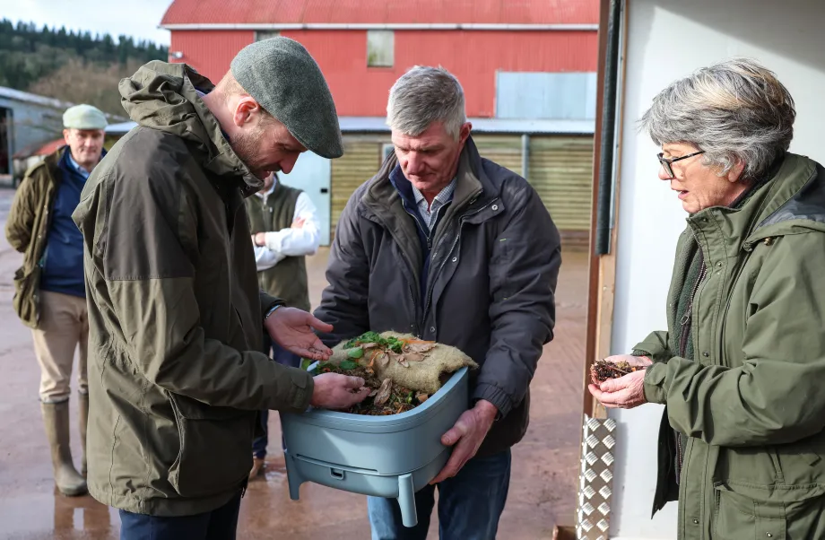 The Prince of Wales visits Duchy Focus Farm in Hereford