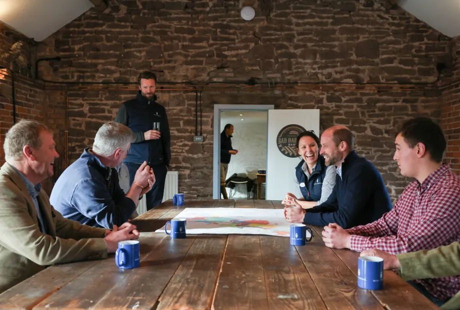 The Prince of Wales visits Duchy Focus Farm in Hereford