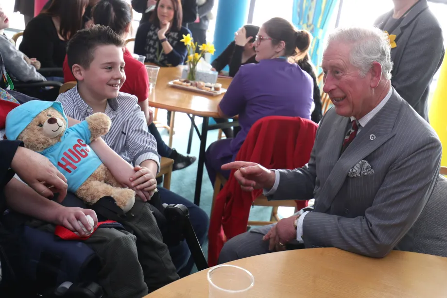 The King visiting Ty Hafan in previous years