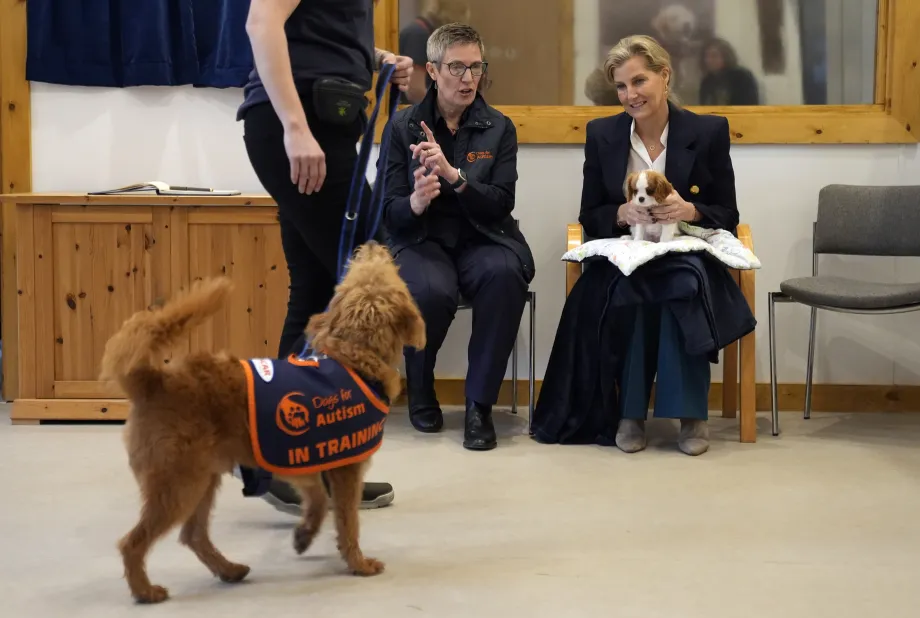 The Duchess of Edinburgh visits Dogs for Autism