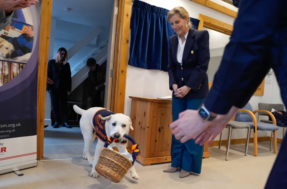 The Duchess of Edinburgh visits Dogs for Autism