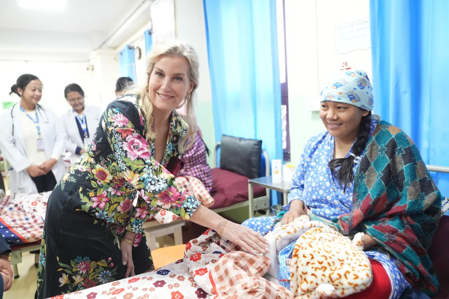 The Duchess at Bhaktapur Hospital