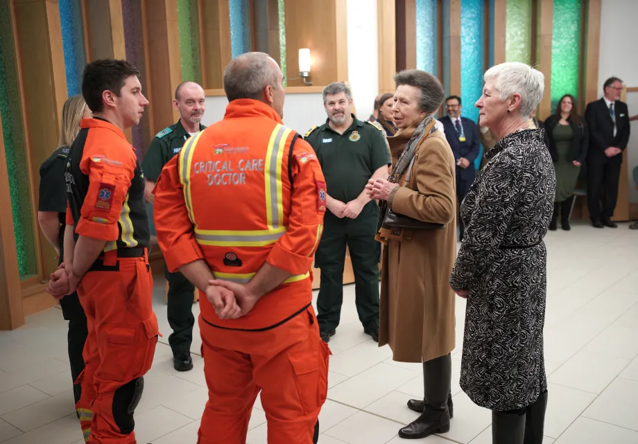 The Princess Royal visits Southmead Hospital