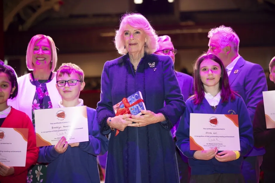 The Queen at the National Literacy Trust event