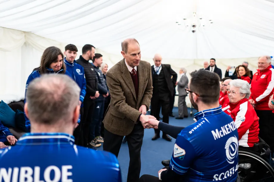 The Duke of Edinburgh attends the World Wheelchair Curling Championships