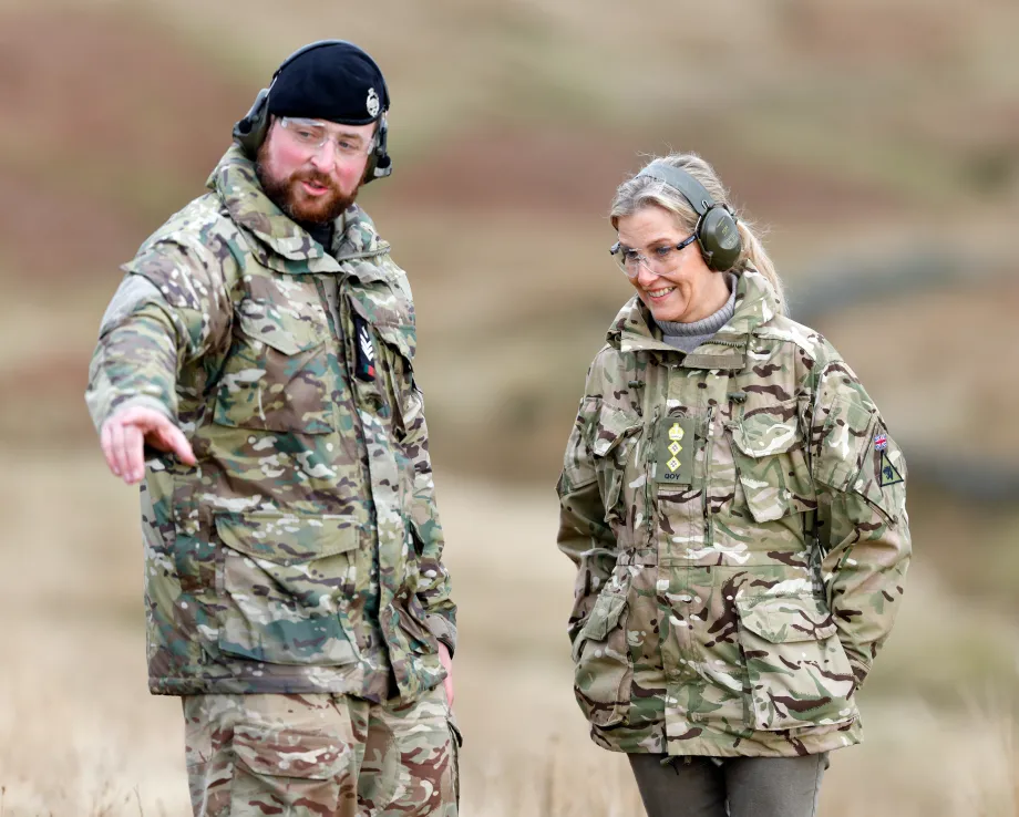 The Duchess of Edinburgh visits The Queen's Own Yeomanry