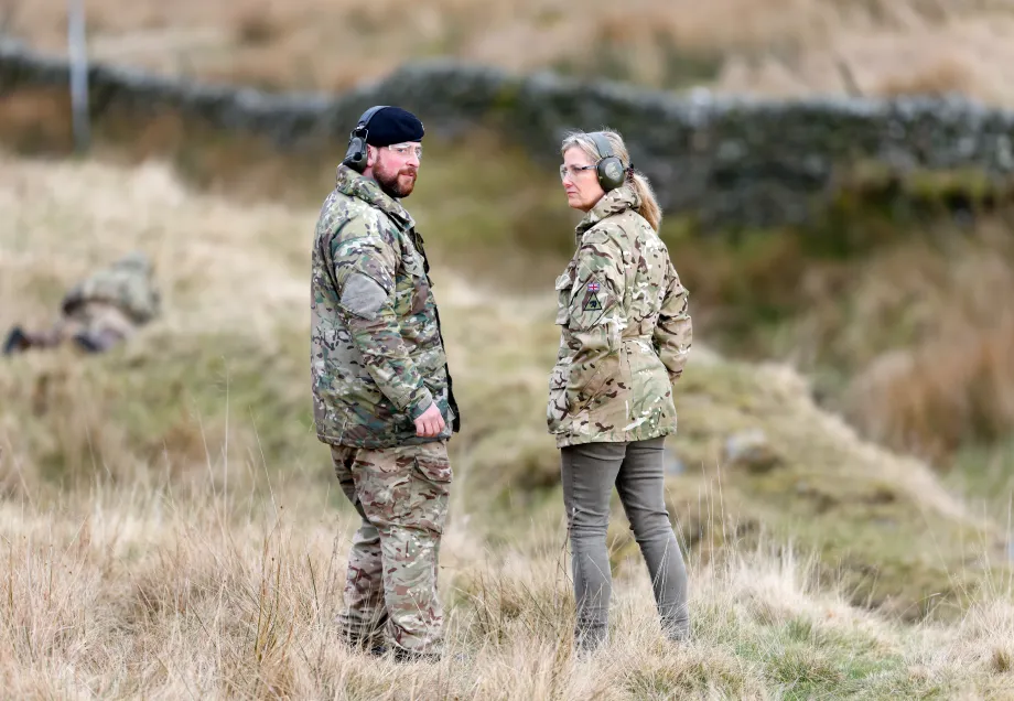 The Duchess of Edinburgh visits The Queen's Own Yeomanry