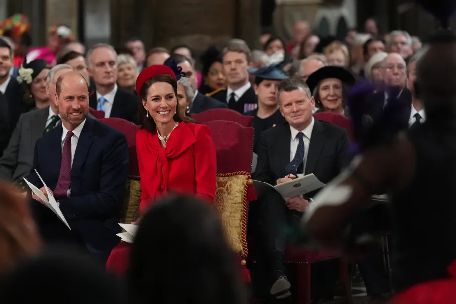 The Prince and Princess of Wales at Westminster Abbey
