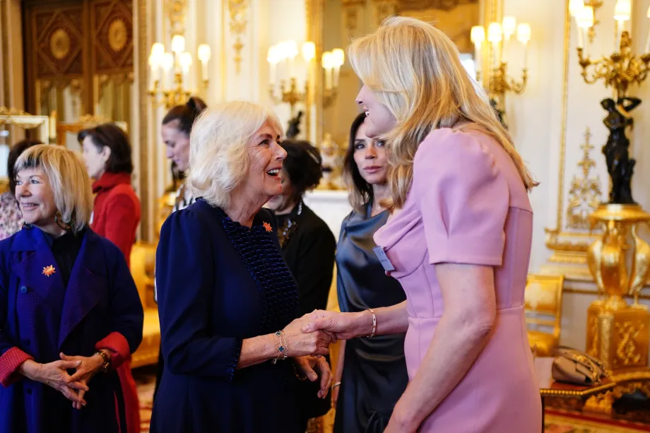 The Queen meeting Penny Landcaster