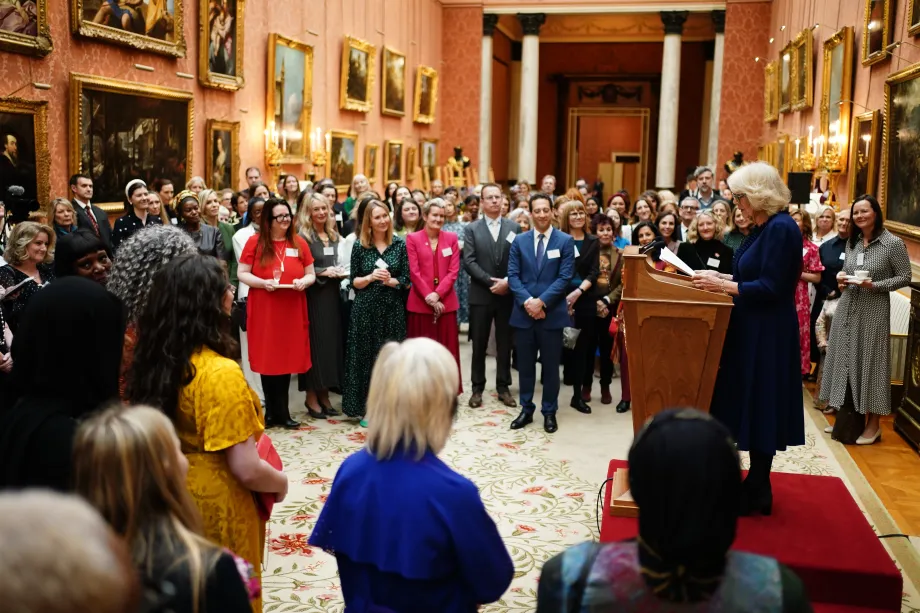 The Queen makes a speech at a reception for WOW