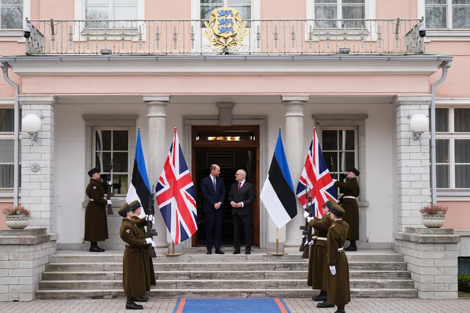 The Prince of Wales meets the President of Estonia