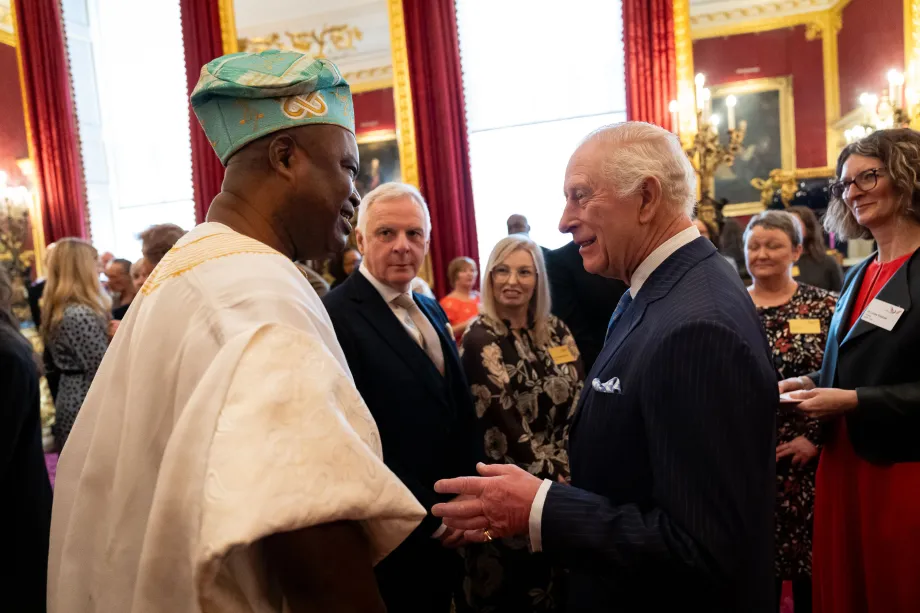 The King at The Butler Trust Awards