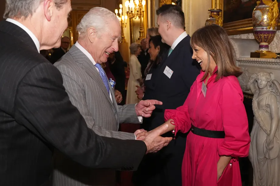 The King at a reception to celebrate regional media