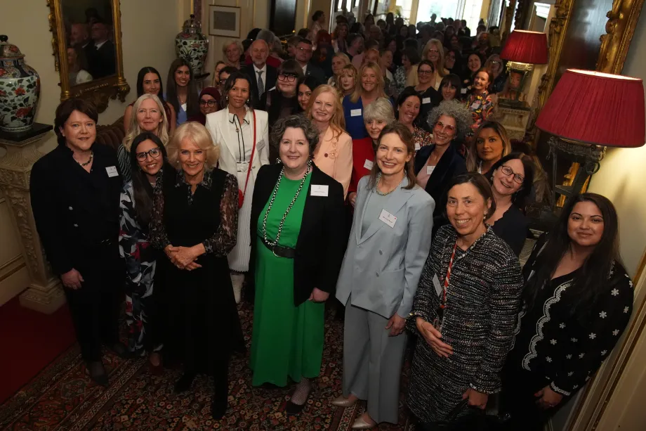 HM The Queen and guests at SafeLives Reception