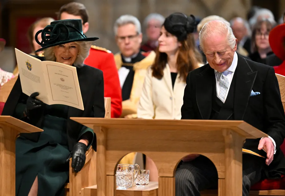The King and Queen at the Maundy Service in Durham