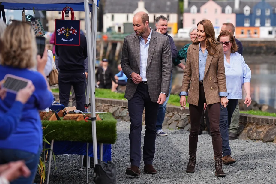 The Duke and Duchess of Rothesay at the farmers market