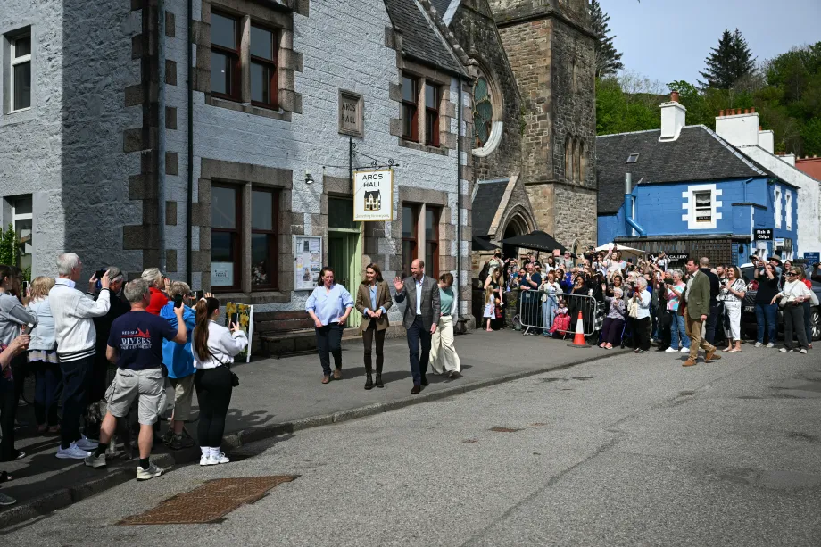 The Duke and Duchess of Rothesay at Aros Hall