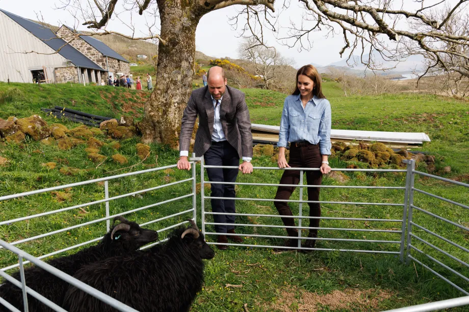 The Duke and Duchess of Rothesay visit a local croft