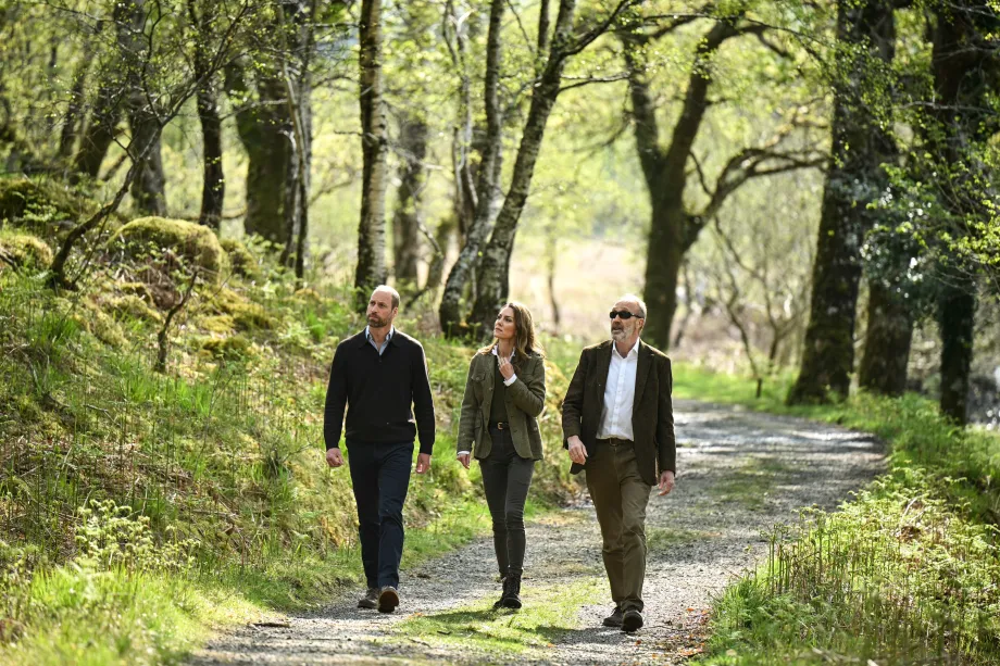 The Duke and Duchess of Rothesay at the Ardura Community Forest
