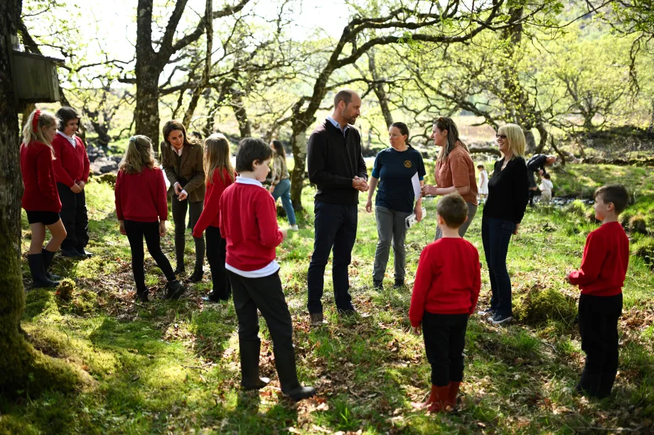 The Duke and Duchess of Rothesay at the Ardura Community Forest