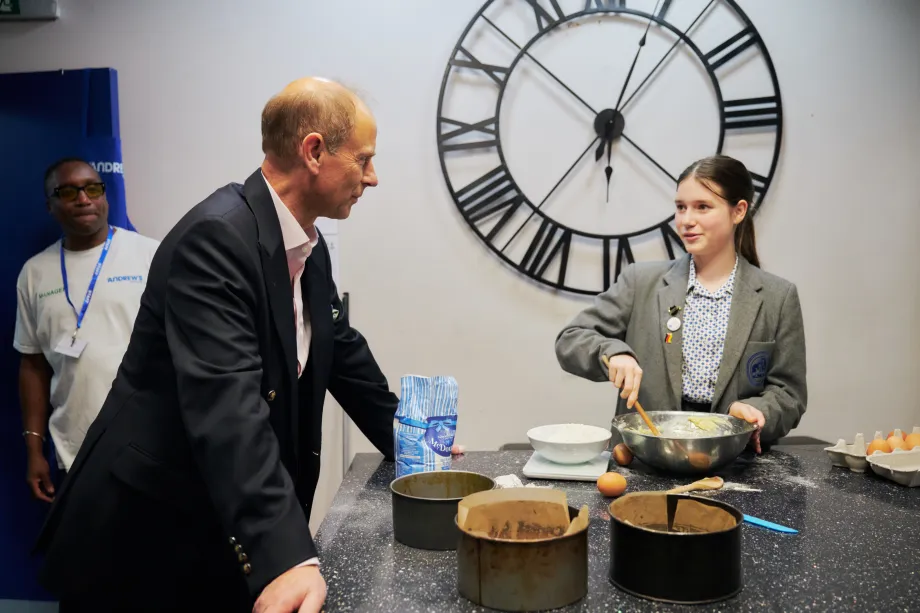 The Duke of Edinburgh visits Youth Centre 