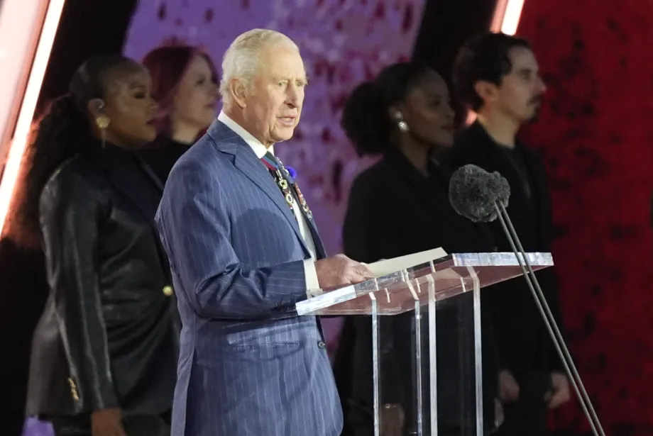The King's speech at the concert