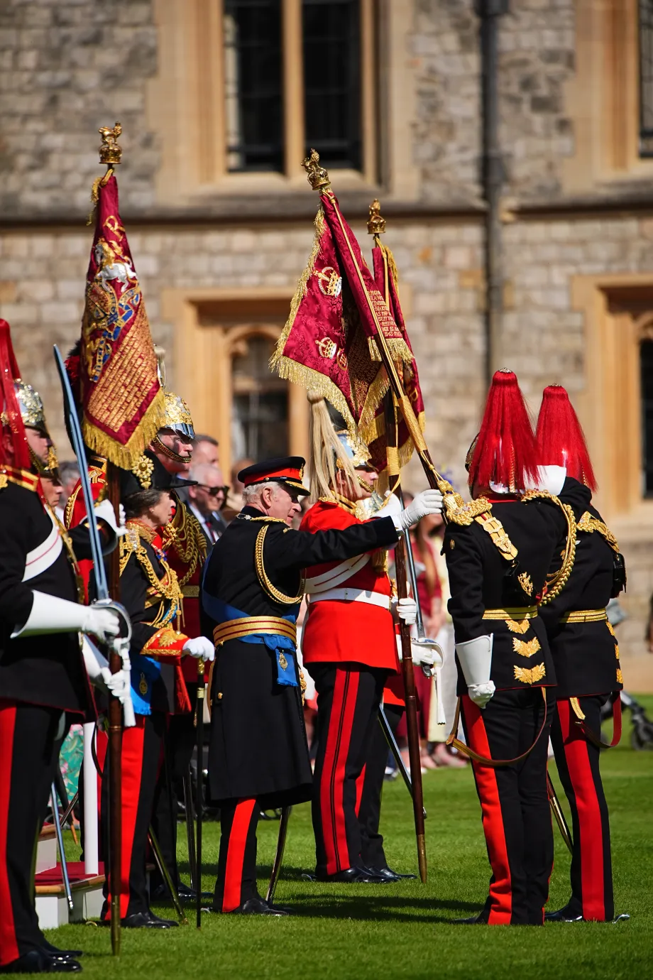 The King and The Princess Royal at Windsor Castle