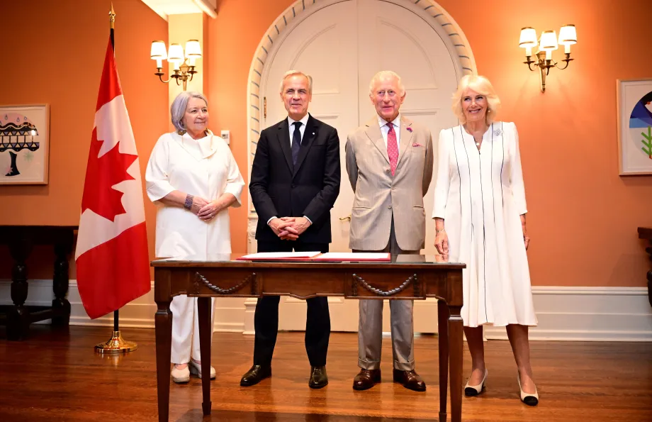 The Queen is sworn in as a member of the Privy Council of Canada