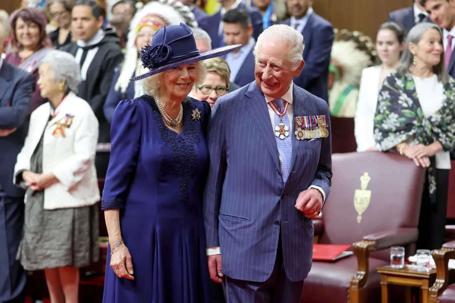 The King and Queen at Canadian Parliament