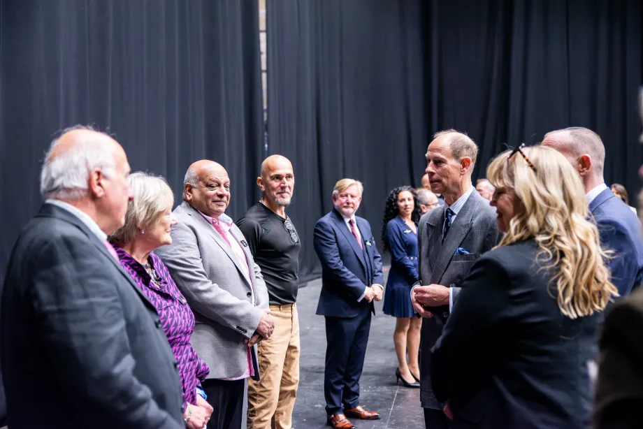 The Duke of Edinburgh visits Elstree Studios