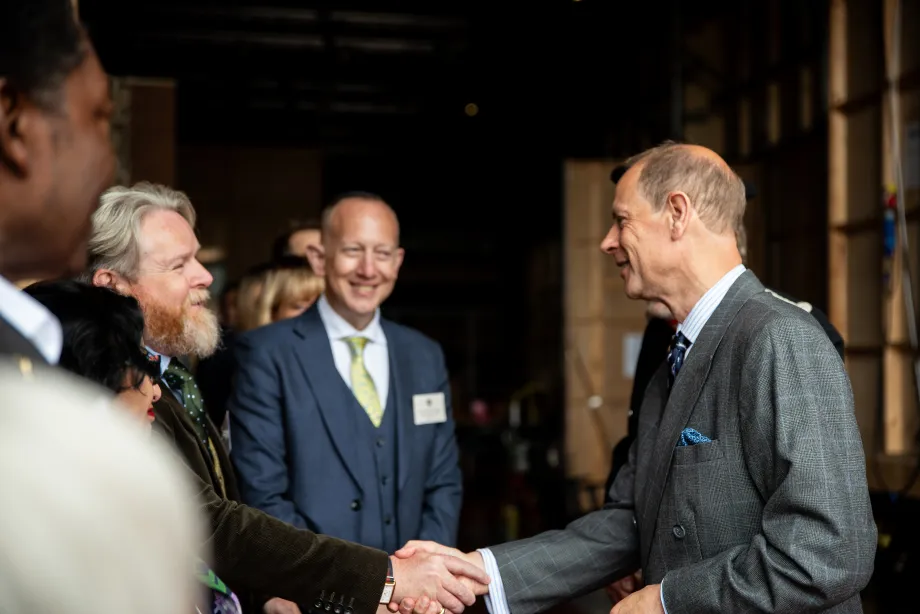 The Duke of Edinburgh visits Elstree Studios