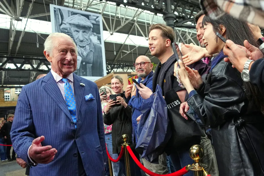 The King visits Old Spitalfields Market