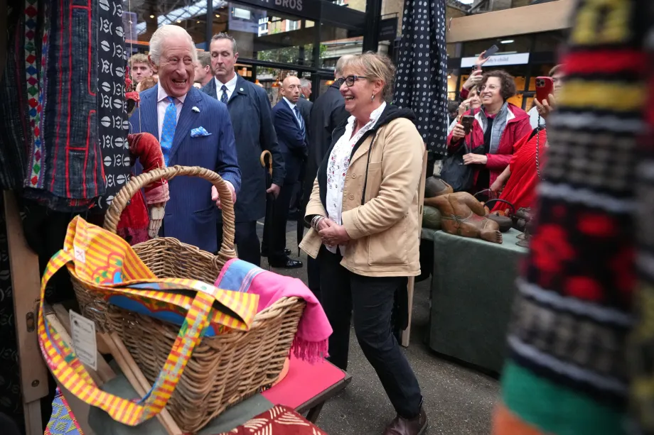 The King visits Old Spitalfields Market