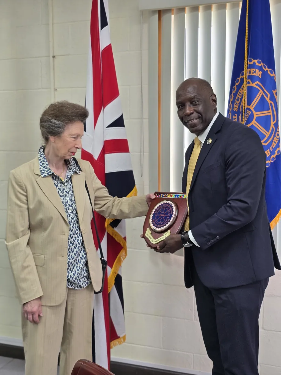 The Princess Royal in Barbados