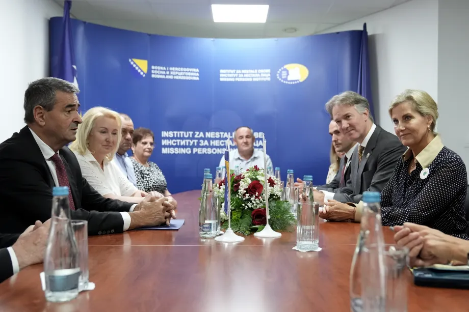 The Duchess of Edinburgh attends a meeting with the Missing Persons Institute of Bosnia and Herzegovina