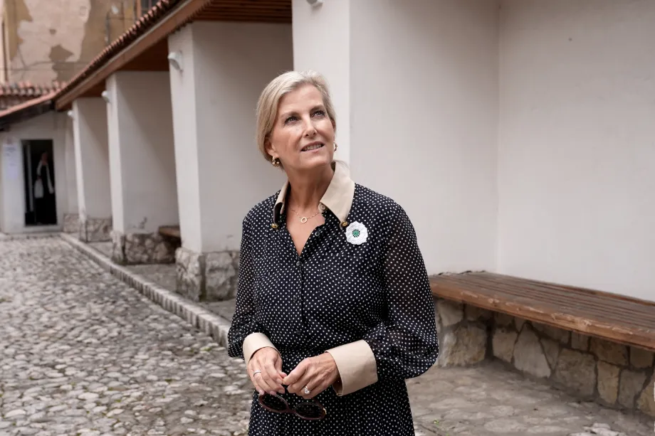 The Duchess of Edinburgh visits Sarajevo's Old Town during her visit to Bosnia and Herzegovina