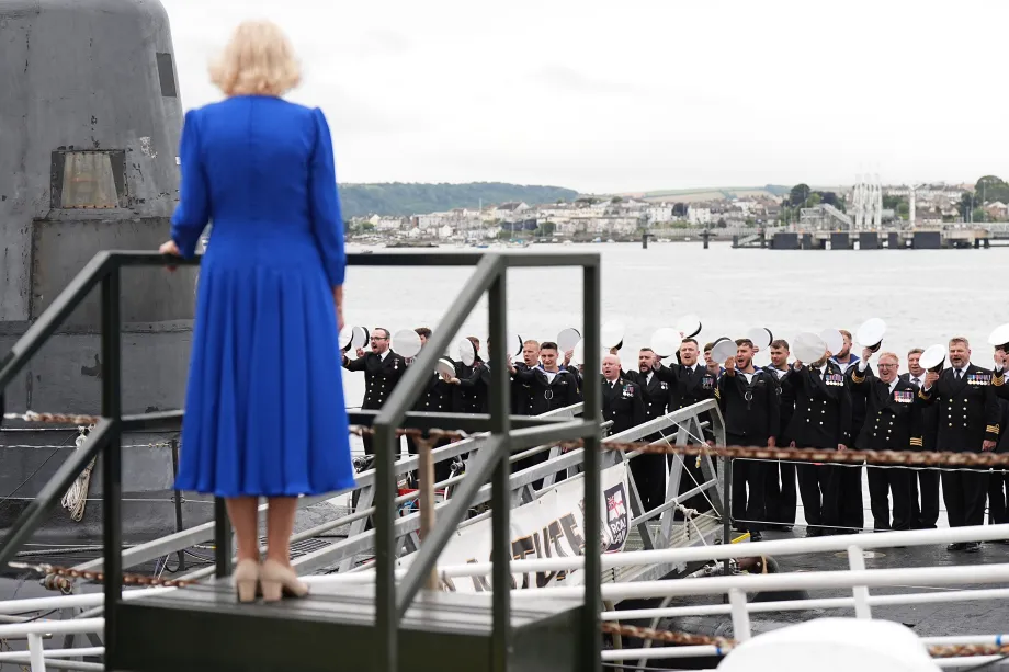 The Queen at HMS Astute